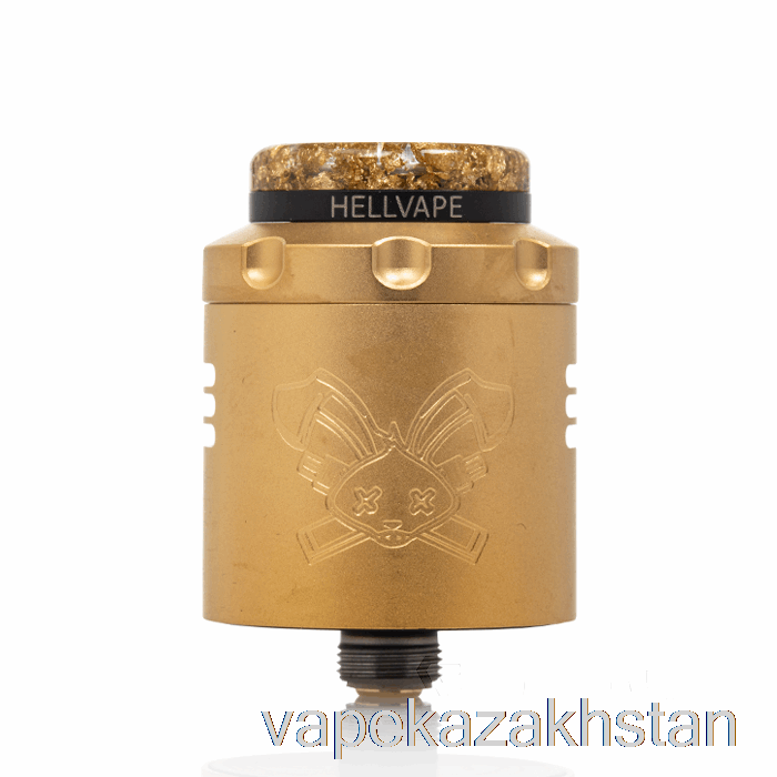 Vape Kazakhstan Hellvape DEAD RABBIT V3 24mm RDA [6th ANNI] Gold Black